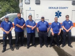 DeKalb County Observes EMS Week: Pictured DeKalb EMS C-SHIFT left to right: Trevin Merriman-AEMT, Justin Thompson-AEMT, Trent Phipps-EMT-P, Charles Nokes-EMT-P, Moamen Elkelany-EMT-B, and Matthew Terrell-EMT-P