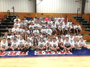 Kids from kindergarten to 8th grade participated in the DCHS Tiger Basketball Camp last week