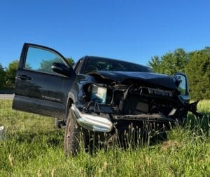 Seven people were involved in a four auto crash Saturday afternoon on Highway 96 near Liberty. 19 year old Patrick Joseph McGann of Marietta, Georgia was traveling west in this 2016 Toyota Tacoma. Neither McGann nor his passenger, 19 Emme Elizabeth Eusepi of Smyrna was injured