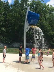 The Splashpad at Greenbrook Park is now open every day from 12 noon until 7 p.m.