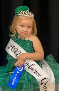 Miss Jamboree 25 to 48 months: Queen Olivia Denise Kilgore is the 31-month-old daughter of Ryan and Jasmine Kilgore of McMinnville