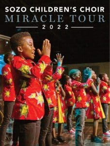 Children from Sozo, Uganda in Africa will make a stop on the “Miracle Tour” in Smithville. This 4th tour of the Sozo Children’s Choir will perform at Smithville First Baptist Church during morning worship services on August 7. They’ll sing a second show Sunday night at 6 p.m. for the community. Donations for the group are welcome.