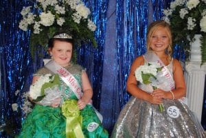 DeKalb Fair Miss Princess Royalty: Annalyn Elyse Garrett (left) daughter of Ryan and Erica Garrett of Liberty earned the Miss Congeniality honor and Eden Donnell (right) daughter of Travis and Amber Donnell of Alexandria, was Most Photogenic