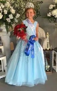 The 2022 Miss Princess of the DeKalb County Fair is Addison Paige Curtis, the 9-year-old daughter of Heather Page and John Curtis.