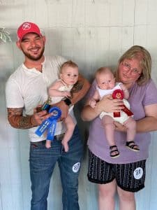 DeKalb Fair Baby Show Boys (1 day to 3 months) Winner: Kasen Jacob Franklin (left), 3 month old son of Jake and Amanda Franklin of Smithville; Runner-up: Kasyn Cole Bain (right), 3 month old son of David and Allyssa Bain of Dowelltown