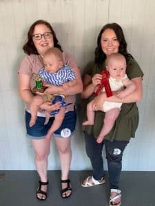 DeKalb Fair Baby Show Boys (4-6 months) Winner: Waylon Beau Ferrell (left), 6 month old son of McKayla and Adam Ferrell of Smithville; Runner-up: Walker Ridge Dawson (right), 4 month old son of Kaitlyn Bain and Seth Dawson of Smithville