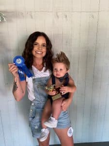 DeKalb Fair Baby Show Boys (7-9 months) Winner: Oliver Kaide Frazier, 9 month old son of Kamien Sparks and Austin Frazier of Smithville