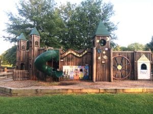 The 25-year-old playground at Green Brook Park will undergo a facelift this fall. During the regular monthly meeting Monday night, the Smithville Aldermen voted to award a bid to Stain and Seal Experts of Nashville to conduct a wood staining, sealing, and restoration of the existing wooden playground equipment, benches, and infrastructure of the park