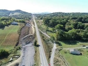 The U.S. 70 improvement project continues on schedule in DeKalb County between Liberty and Alexandria from State Route 96 to State Route 53.