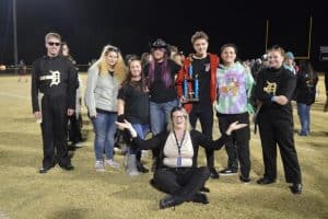 Percussion Section with trophy