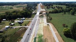 Overhead view of Highway 56 project