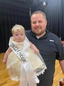 Winner of the Fall Fest Pageant: (girls ages 7-12 months) Sydney Ann Barrett, daughter of Stephen and Vickey Barrett of Dowelltown. She won all optional categories in which she was entered.