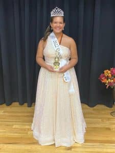 Kaydence Shontae Johnson, 12 year old daughter of Jeremy and Trista Ashburn of Smithville was crowned Fall Fest Queen of the age 11-13 category Saturday