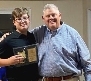 The DeKalb County High School Golf Team had their banquet this week. Bradley Hale received the Newcomer Award from Head Coach John Pryor