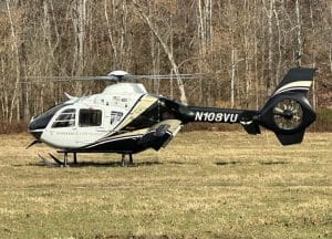 A 69 year old Hartsville man was airlifted after a one vehicle crash this morning (Thursday) on Bright Hill Road. According to Trooper Chris Delong of the Tennessee Highway Patrol, Larry Gregory, Sr. was driving a 1990 Geo Tracker when he went off the road and struck a utility pole. Gregory reportedly suffered a head injury, a possible broken leg, and other internal injuries. He was airlifted from near the scene and flown by helicopter ambulance to Vanderbilt Hospital. Trooper Delong said Gregory was not wearing his seatbelt at the time of the crash. (Photo by Jimmy Poss)