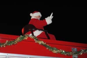 Santa made another appearance in DeKalb County on Sunday night for the Alexandria Christmas Parade.