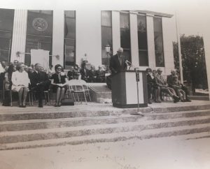 Courthouse time capsule includes this photo of 1971 dedication ceremony for present day courthouse