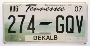 Two Weeks Remain to Get Your New Blue Tennessee License Plate