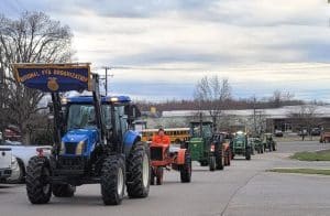 The DCHS FFA Chapter and other students observed National FFA week February 20-24 by participating in daily activities at school including the first ever “Drive a Tractor to School” event held on Friday morning.