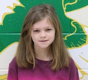 Northside Elementary School has selected its Eagles of the Month. Sadie Puckett (3rd grade) is friendly and has a very bubbly personality. She is sweet and works very hard. She likes to help her teachers out and is always willing to help her classmates out. I love witnessing the patience she has to explain an answer to a classmate who is struggling. Congratulations Sadie!