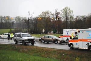 The Tennessee Department of Transportation has given the green light for the installation of red lights at the intersection of Highway 70 & 83 (New Home/Allen Ferry Road) near Kilgore’s Restaurant. (Photo shows scene of fatal crash there in 2015)