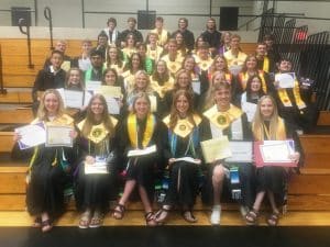 Members of the Class of 2023 received scholarships and special awards during the Senior Awards Night Program Tuesday evening at the DCHS Gym. WJLE recorded the program and will air it Wednesday morning, May 10 at 9:30 a.m. sponsored by Glynn’s Auto Sales, FirstBank, Woodbury Insurance Agency, and DTC Communications. After the program airs it will be posted online at www.wjle.com