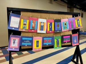 Entries at Saturday's DeKalb Schools Art Exhibit