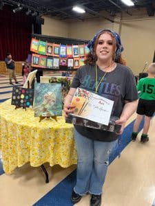 Katie Linder Won “Best of Show” Award at DeKalb Schools Art Exhibit in 2023