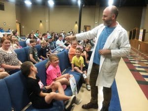 School's out for summer, so let's party!  The adventure begins on Thursday, June 6 as Mr. Bond and his scientists kick off a big summer of reading on the opening day of the DeKalb County Libraries' 2024 Summer Reading Program for the Justin Potter and Alexandria Libraries.  The fun starts at 2 p.m. in the DeKalb County Complex Theater Room.