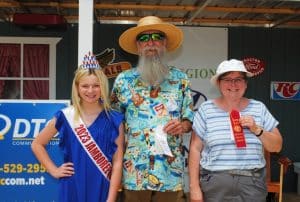 *Mountain Dulcimer: First Place-Tyler Andal of Nashville (NOT PICTURED) Second Place-Pam Hunt of Mansfield, Ohio (RIGHT) Third Place-Rob Pearcy of Smyrna (CENTER) Miss Jamboree Queen Kenli Faith Fish (LEFT)