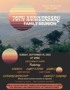 70th Anniversary Family Reunion Celebrates a Legacy of Memories at Short Mountain Bible Camp