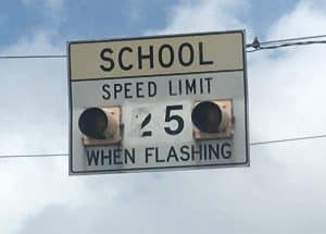 Out of order! Smithville Police Chief Mark Collins has announced that the 25 mile per hour flashing lights over Highway 70 in the school zone at DCHS and DeKalb Middle School are temporarily out of order and for the next few days will not be operating at the beginning and end of the school day.