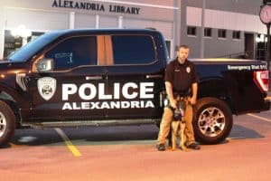 The Alexandria Police Department is happy to announce the newest officer of the department. K-9 Manci will work with her handler, Officer Brandon Deffendoll. Manci is a 3-year-old German Shepard trained and certified in narcotics detection.