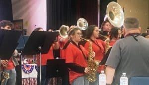 DCHS Band performed at Friday's Veterans Day observance under the direction of Director Don Whitt