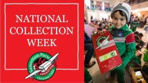 November 13 through the 20th is National Collections Week for Operation Christmas Child, an outreach of Samaritan’s Purse.