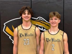 Dallas Kirby (left) of the Tiger basketball team was named to the 2nd Team All-District while Jordan Parker (right) made the 3rd Team All-District.