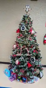 The DeKalb Prevention Coalition won the honor for “The Tree I want in my Living Room” at the Annual Festival of Trees Monday night at the county complex. The event was held to collect toys for the Last Minute Toy Shop