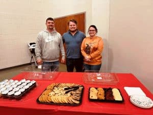 Justin Cantrell, Regional Overdose Prevention Specialist for the Upper Cumberland area and facilitator for SPOT Youth and Family Resources Network Center in Carthage and DeKalb County, DeKalb County General Sessions and Juvenile Court Judge Brandon Cox and Youth Service Officer Samantha Bowman