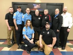 B&B Emergency Equipment sponsored 75% training awards which were or will be presented to the following 13 DeKalb County Firefighters (some were absent from the banquet Saturday night to receive their award): All but four of them are pictured here in no particular order
