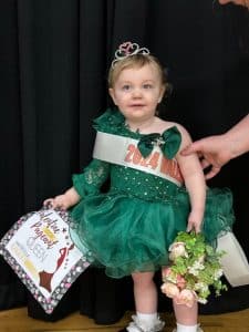 Valentine Pageant Saturday: Lilly Tuttle of Smithville was crowned queen of the 13-24 month age group. She is the 18-month-old daughter of Trevor and Jacqueline Tuttle. She was also awarded for prettiest smile.