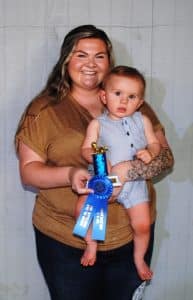 DeKalb Fair Baby Show: Boys (7-9 months) Winner: Branson Corey Taylor, eight month old son of Regan Taylor of Alexandria