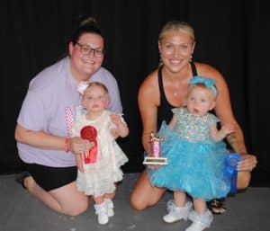 DeKalb Fair Toddler Show-Girls (13 to 18 months) Winner: Indy Hart Williams (pictured right), 16-month-old daughter of Brian and Stephanie Williams of Smithville; Runner-up: Emerson Grace Orchard (pictured left), 15-month-old daughter of Donny and Elisha Orchard of Smithville.