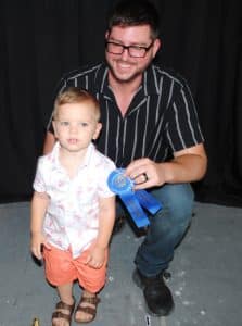 DeKalb Fair Toddler Show-Boy (25 to 30 months) Winner: Vander Phillips White, 26 month old son of Phillip and Brittany White of Liberty