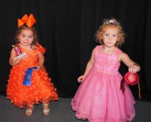 DeKalb Fair Toddler Show-Girl (25 to 30 months) Winner: Enleigh Brooke Phillips (pictured left), 28 month old daughter of Kyle and Makenzie Phillips of Dowelltown; Runner-up: Davina Skye Baldwin (pictured right), 28 month old daughter of Jessica Ray and Aulbury Baldwin of Alexandria