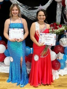 Karah Jo Ford (pictured right) was crowned the 2024 Miss Jamboree Queen in the age 14-16 category Saturday at the county complex auditorium. The event was a fundraiser for the Last-Minute Toy Shop. Ford, the 14-year-old daughter of Hector-O-Roscoe and Amanda Ford of Smithville was also awarded for Prettiest Attire, Smile, and Most Photogenic. Brileigh Nicole Bullard of Smithville (pictured left) was runner-up. She is the 14-year-old daughter of Nikki and Jimmy Martin and Riley and Kayla Bullard. She was also awarded for Prettiest Eyes and Hair.