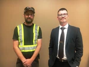 County Mayor Matt Adcock with DeKalb County Public Works Director Brian Reed