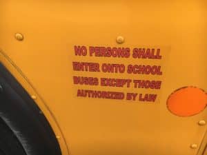 School Districts Required to Post Notices on Buses Warning Against Unauthorized Boarding