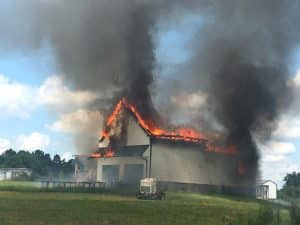 Friday Afternoon Fire Destroys Home in Four Seasons Area