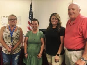 Two new aldermen have been appointed to the Alexandria city council. During Tuesday night’s regular monthly meeting, the Alexandria Aldermen voted to appoint Tiffany Robinson and Sherry Tubbs to unexpired two-year terms. City Attorney Vester Parsley administered the oath of office. Pictured left to right: Alderman Sherry Tubbs, Mayor Beth Tripp, Alderman Tiffany Robinson and City Attorney Vester Parsley