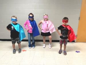 First 9 Weeks Cat Cash Superheroes at Smithville Elementary